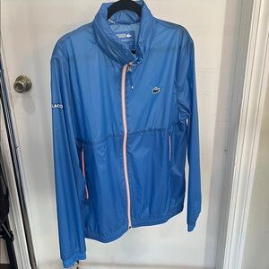 Lacoste Blue Jacket with Pink Trim